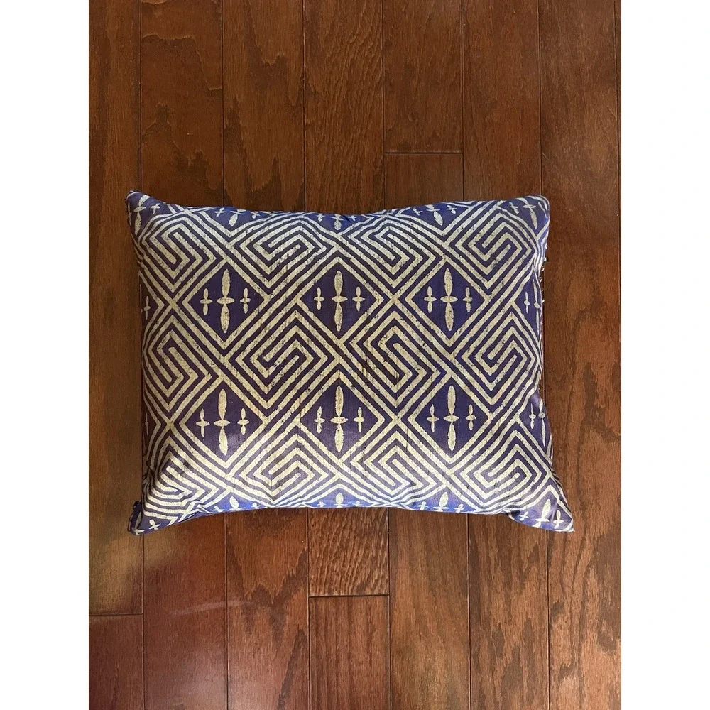 NWOT  Purple Global Marrakesh Patchwork Throw‎ 50x60 w Matching Pier 1 Pillow